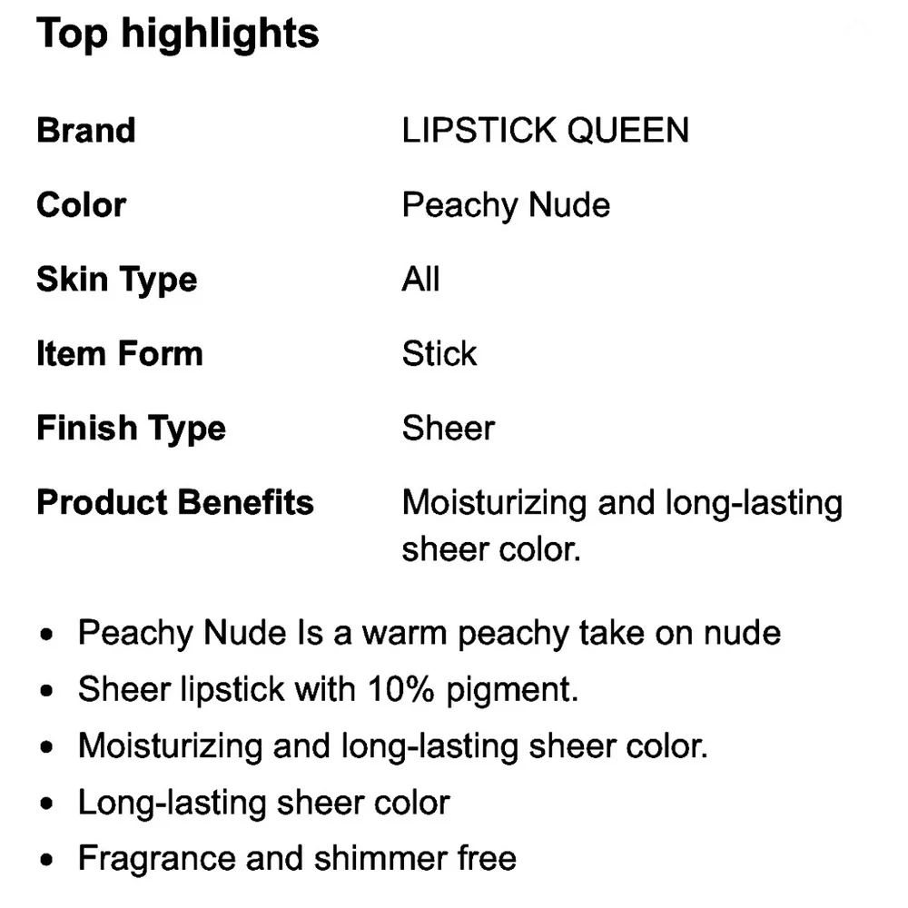 Lipstick Queen Opaque Sinner Lipstick